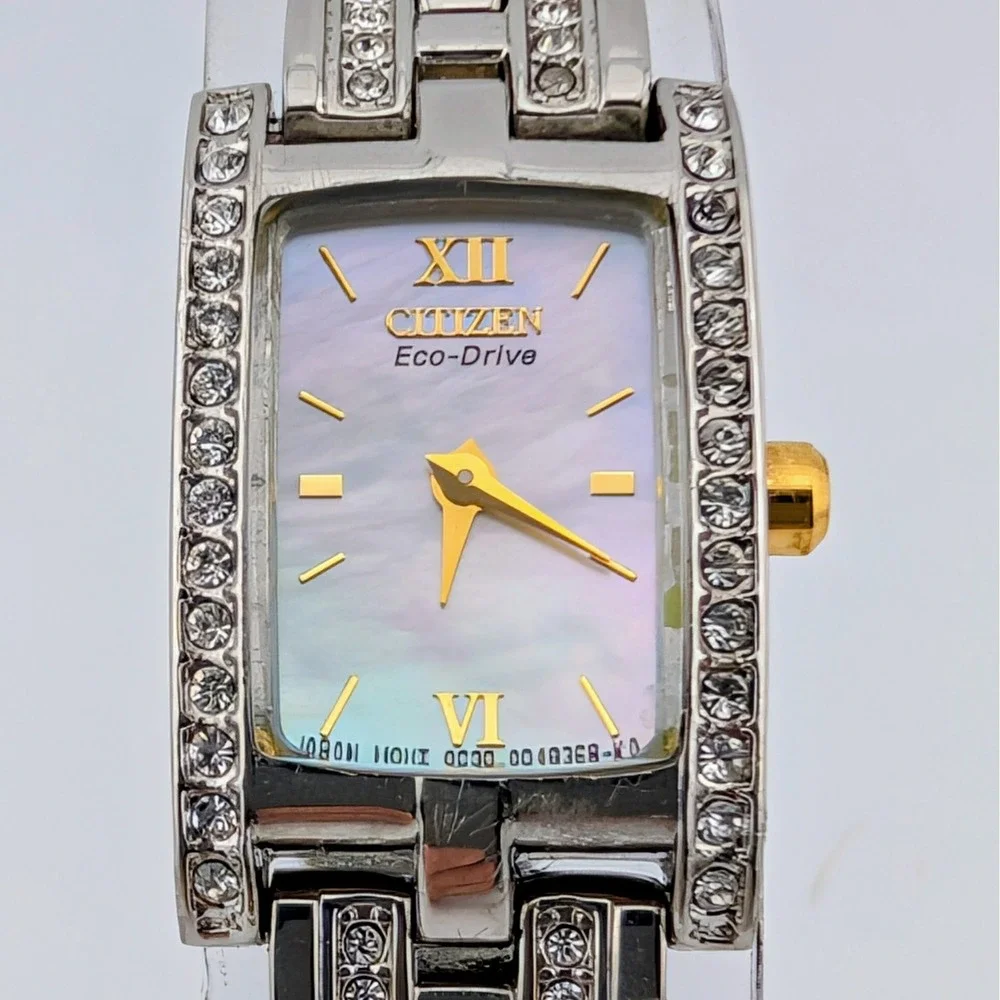 Citizen Silhouette Eco-Drive MOP Swarovski Watch New Capacitor G620-S028710